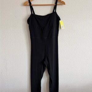 New All In Motion Black Tank Top Jumpsuit Women’s Size Large
